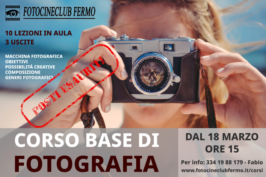Corso Base di Fotografia 2023 - Soldout