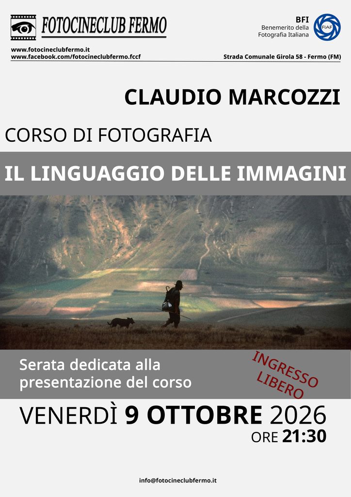 Corso di fotografia "IL LINGUAGGIO DELLE IMMAGINI"